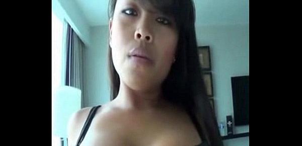  Asian slow ride and swallow POV